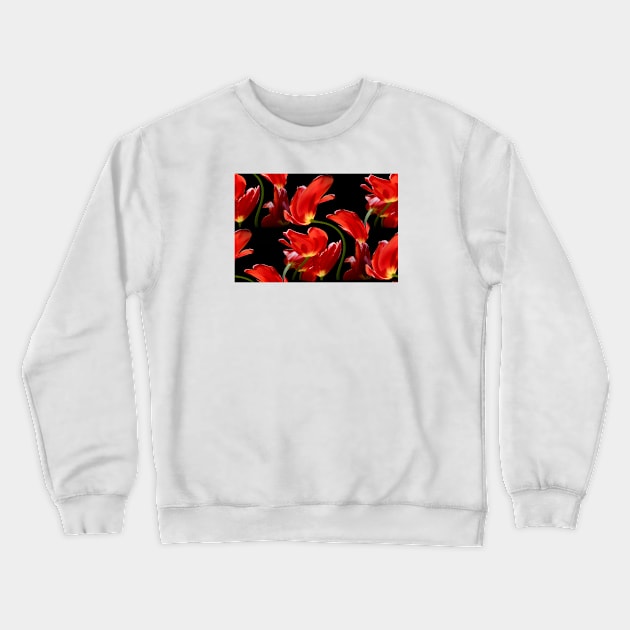 Tulips in the Wind / Swiss Artwork Photography Crewneck Sweatshirt by RaphaelWolf